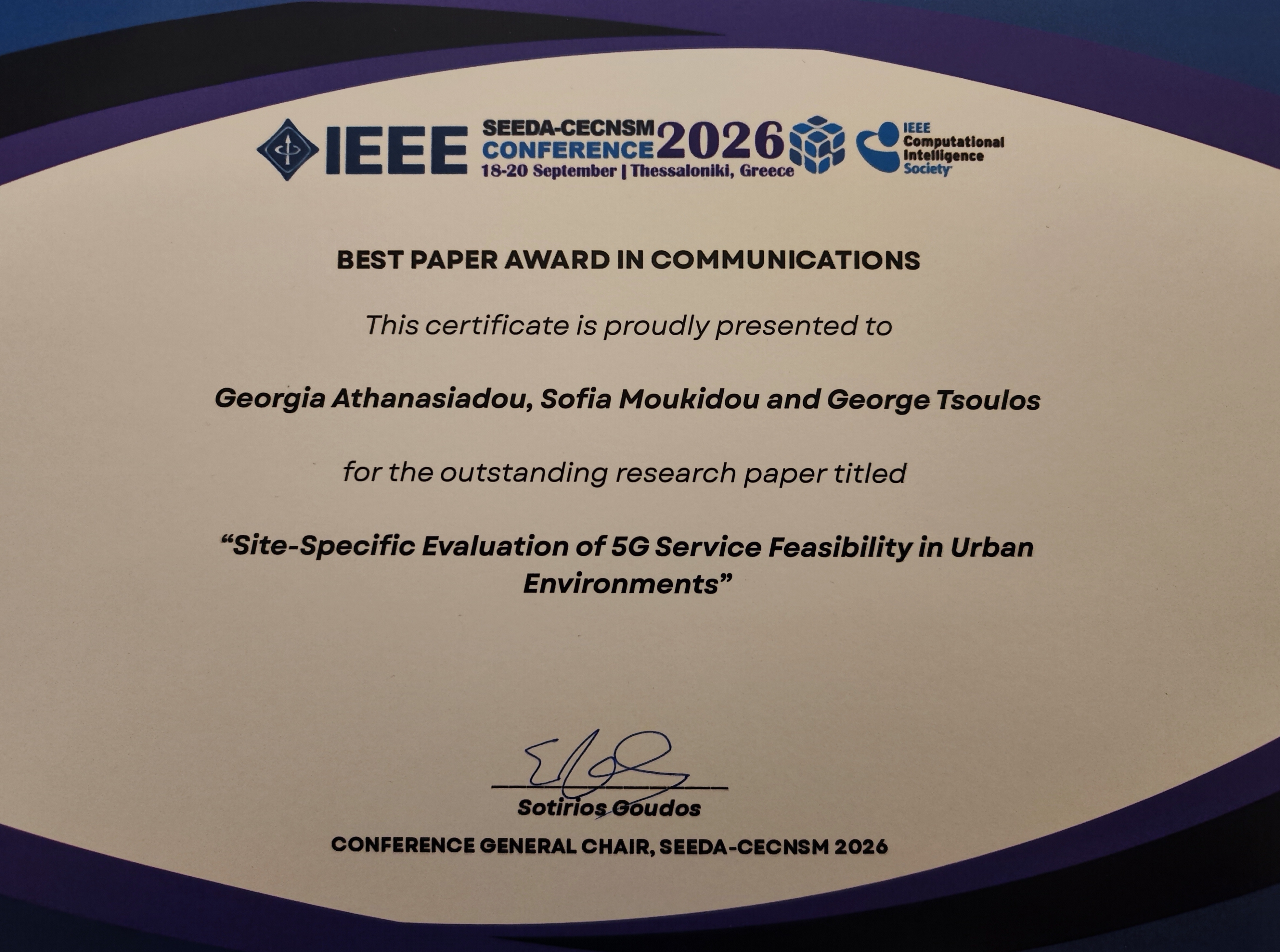 SEEDA-CECNSM 2026 – Best Paper Award SEEDA-CECNSM 2026 – Best Paper Award, photo 4